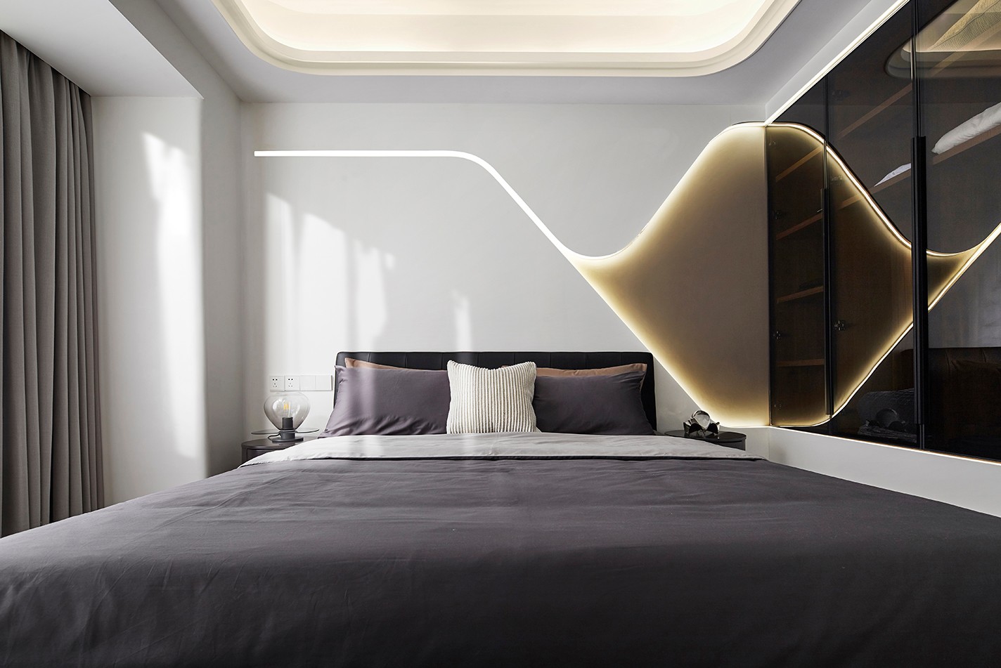現代簡約風格室內設計家裝案例-臥室 現代簡約風格室內設計家裝案例-臥室