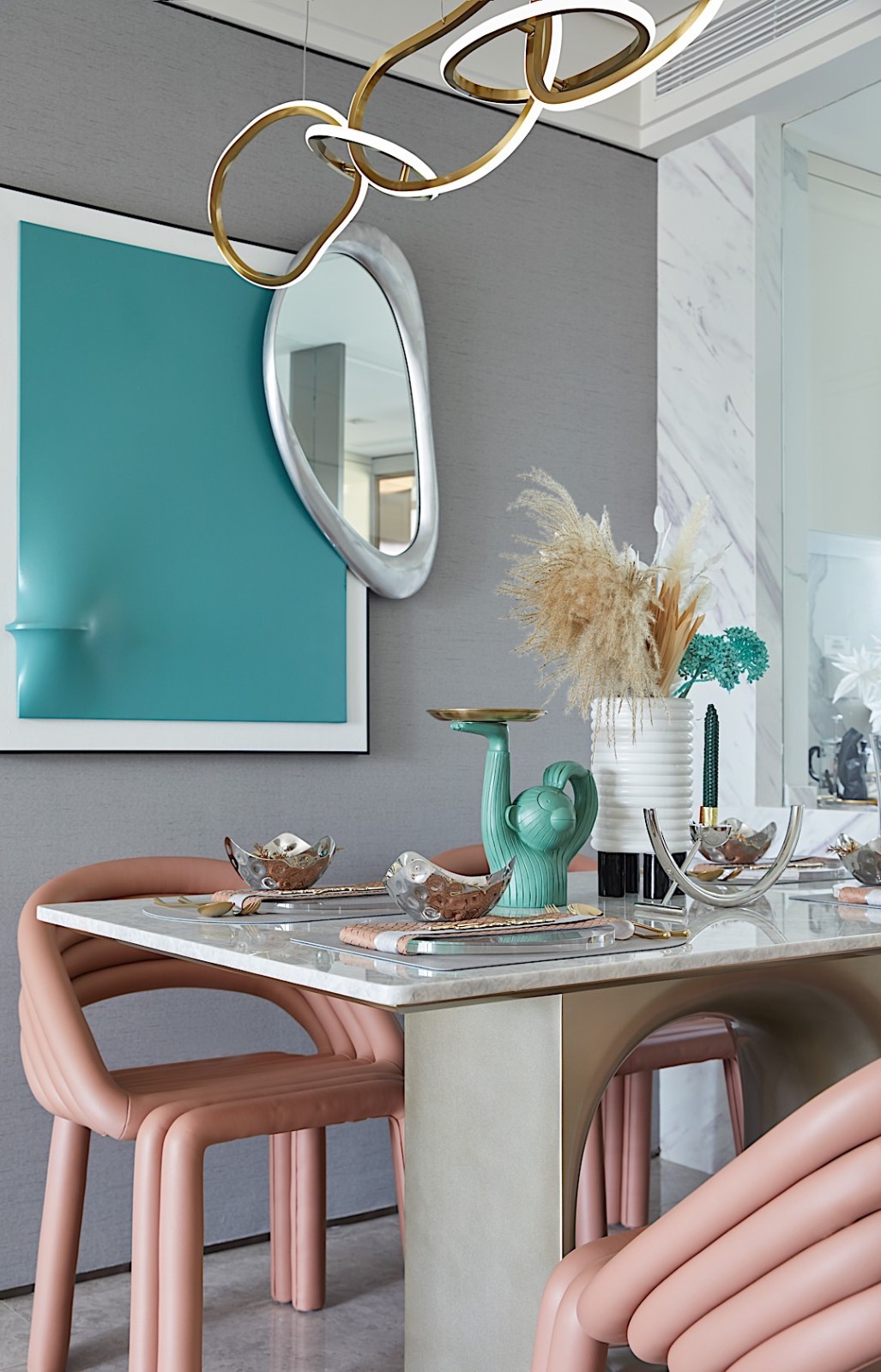 輕奢高雅風格室內設計家裝案例-餐廳 輕奢高雅風格室內設計家裝案例-餐廳