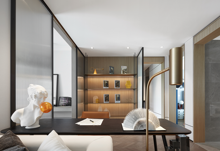 現代摩登風格室內設計家裝案例-書房 現代摩登風格室內設計家裝案例-書房