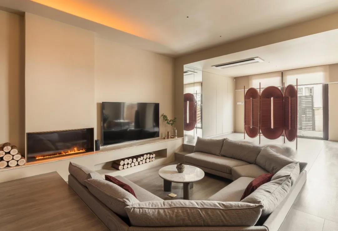 現代北歐風格室內家裝案例效果圖-客廳 現代北歐風格室內家裝案例效果圖-客廳