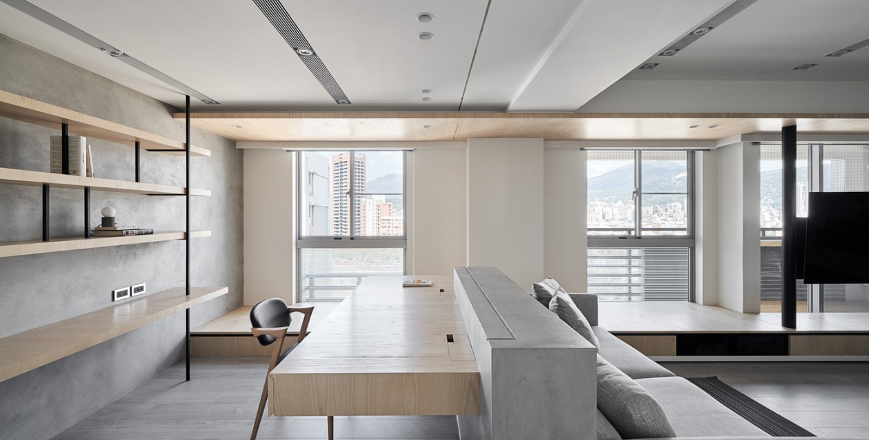 現代簡約風格室內設計家裝案例-客廳辦公區 現代簡約風格室內設計家裝案例-客廳辦公區