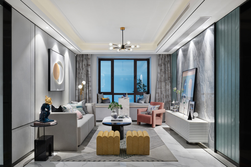 現(xiàn)代輕奢風(fēng)格室內(nèi)家裝案例效果圖-客廳 現(xiàn)代輕奢風(fēng)格室內(nèi)家裝案例效果圖-客廳