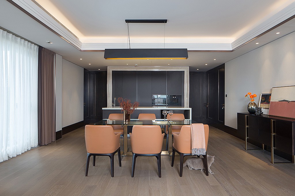 佛山裝修公司輕奢風格室內裝修效果圖-餐廳 佛山裝修公司輕奢風格室內裝修效果圖-餐廳