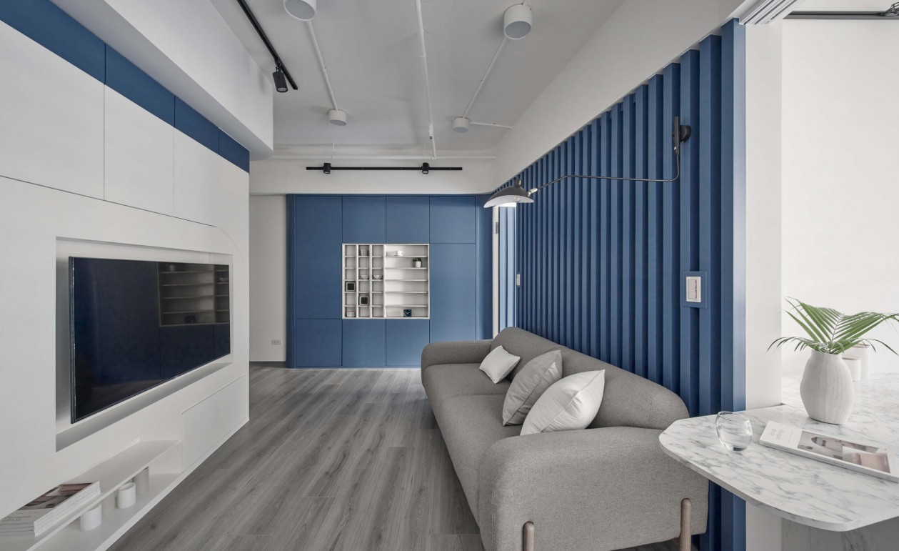 現代簡約風格室內家裝案例效果圖-客廳電視背景墻 現代簡約風格室內家裝案例效果圖-客廳電視背景墻