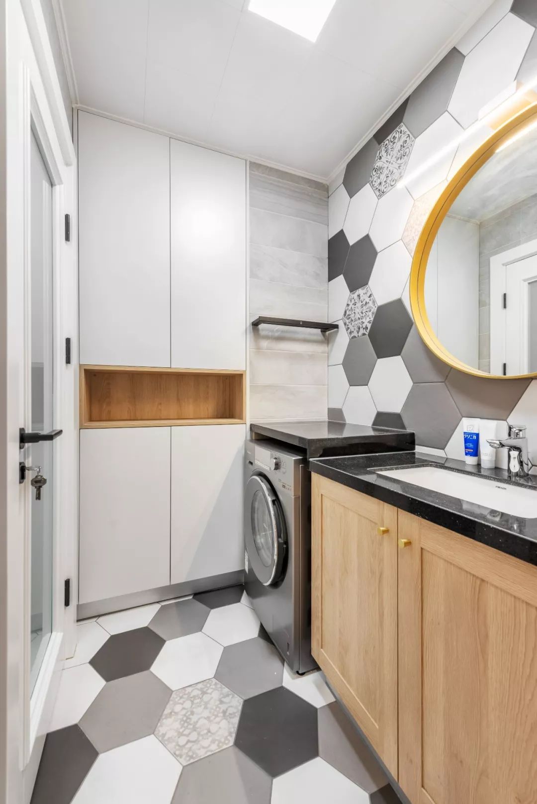 北歐原木風格室內設計家裝案例-衛生間 北歐原木風格室內設計家裝案例-衛生間