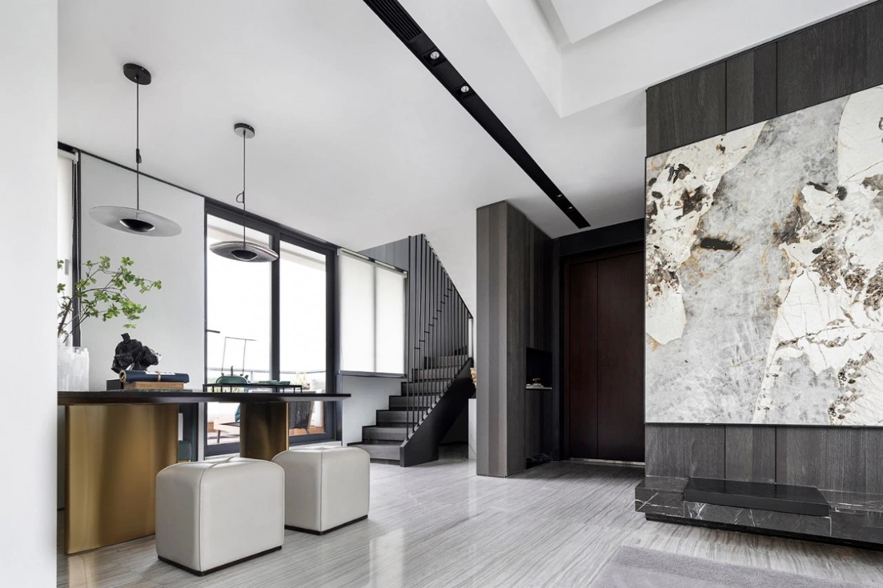 現(xiàn)代輕奢風(fēng)格室內(nèi)家裝案例效果圖-入戶玄關(guān) 現(xiàn)代輕奢風(fēng)格室內(nèi)家裝案例效果圖-入戶玄關(guān)