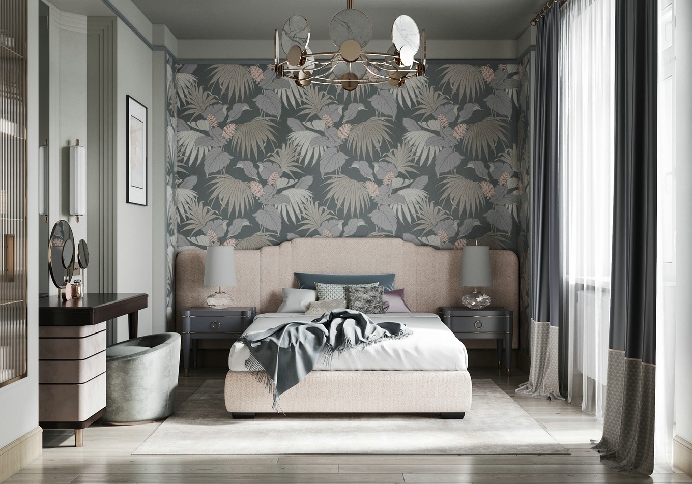 裝修公司歐式風(fēng)格室內(nèi)裝修效果圖-客廳