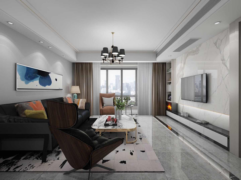 現代前衛風格室內裝修效果圖-華邦祥和園二居96平米-客廳 現代前衛風格室內裝修效果圖-華邦祥和園二居96平米-客廳