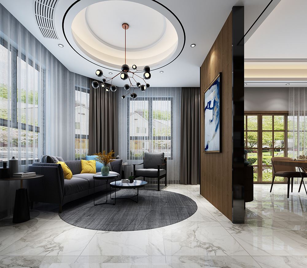 佛山市保利時代天珀現代簡約風格別墅裝修案例