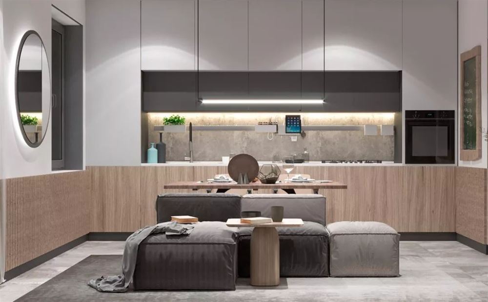 佛山市綠地熙江廣場現代簡約風格公寓裝修案例