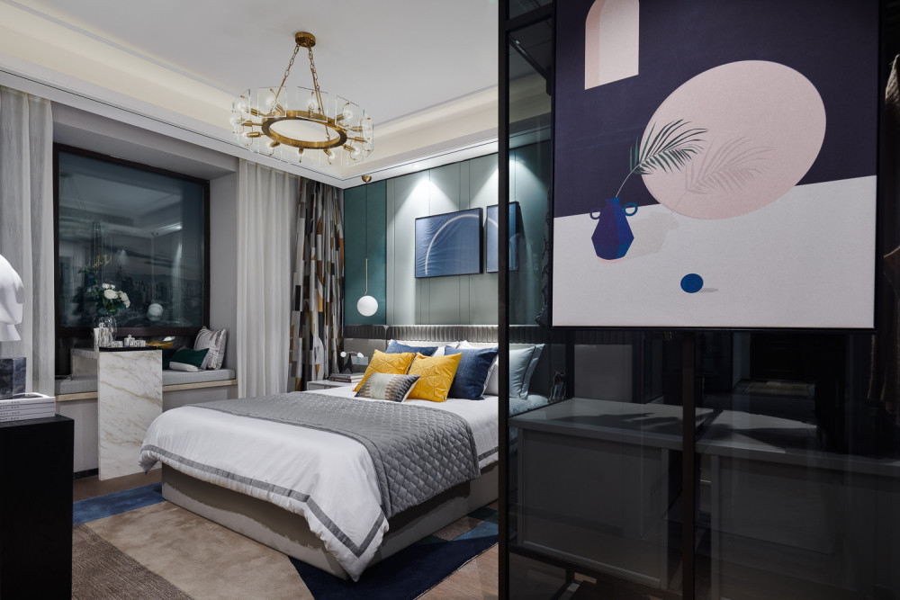 現(xiàn)代輕奢風(fēng)格室內(nèi)家裝案例效果圖-臥室 現(xiàn)代輕奢風(fēng)格室內(nèi)家裝案例效果圖-臥室