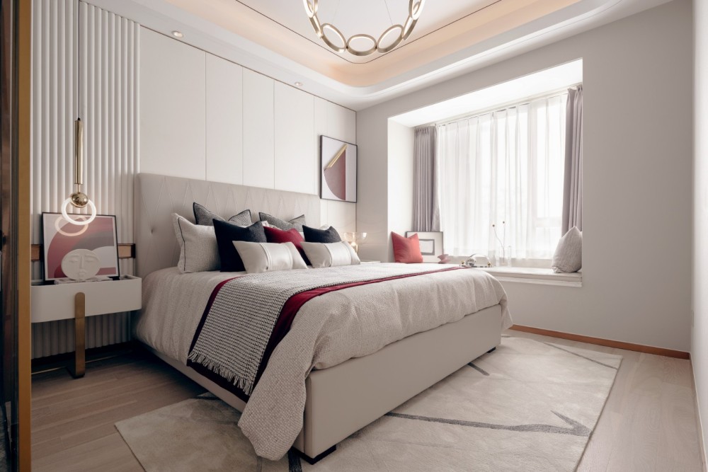 現(xiàn)代輕奢風(fēng)格室內(nèi)設(shè)計(jì)家裝案例-臥室 現(xiàn)代輕奢風(fēng)格室內(nèi)設(shè)計(jì)家裝案例-臥室