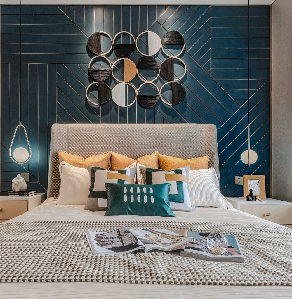 簡約輕奢風格室內(nèi)設計家裝案例-主臥 簡約輕奢風格室內(nèi)設計家裝案例-主臥