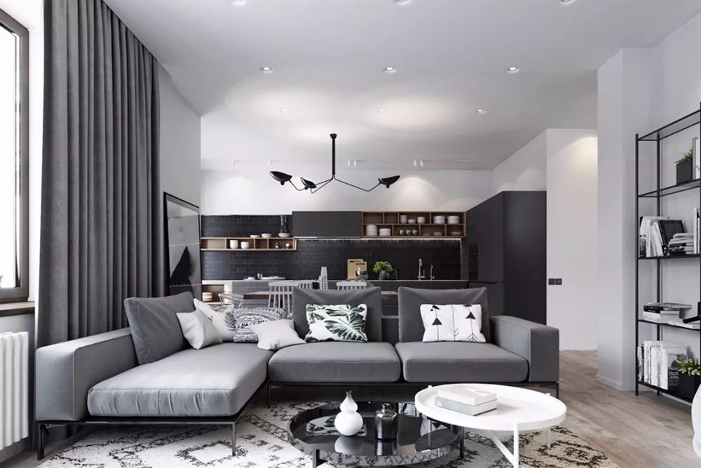 佛山市高明鈞明城現代簡約風格復式裝修案例