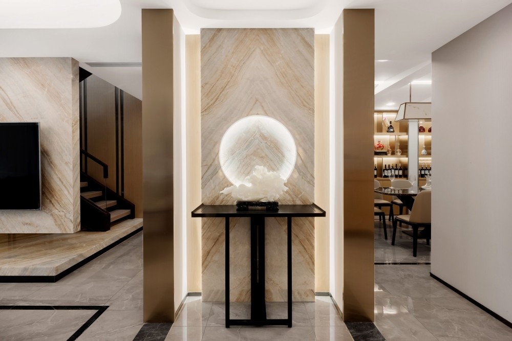 新中式風格室內家裝案例效果圖-玄關 新中式風格室內家裝案例效果圖-玄關