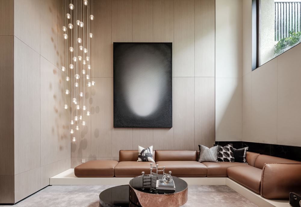 現代簡約風格別墅設計家裝案例-客廳 現代簡約風格別墅設計家裝案例-客廳