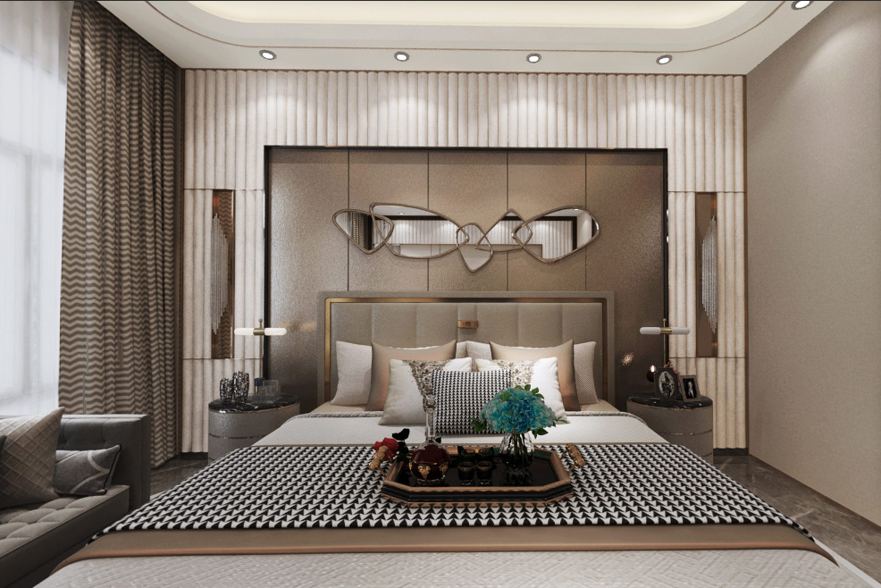 現代前衛風格室內裝修效果圖-芙蓉金城三居110平米-臥室 現代前衛風格室內裝修效果圖-芙蓉金城三居110平米-臥室