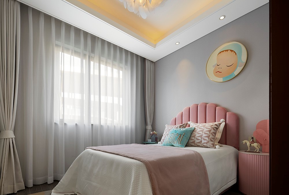 現(xiàn)代輕奢風(fēng)格室內(nèi)家裝案例效果圖-次臥 現(xiàn)代輕奢風(fēng)格室內(nèi)家裝案例效果圖-次臥