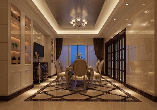 佛山市保利天悅新中式風格四居室裝修案例