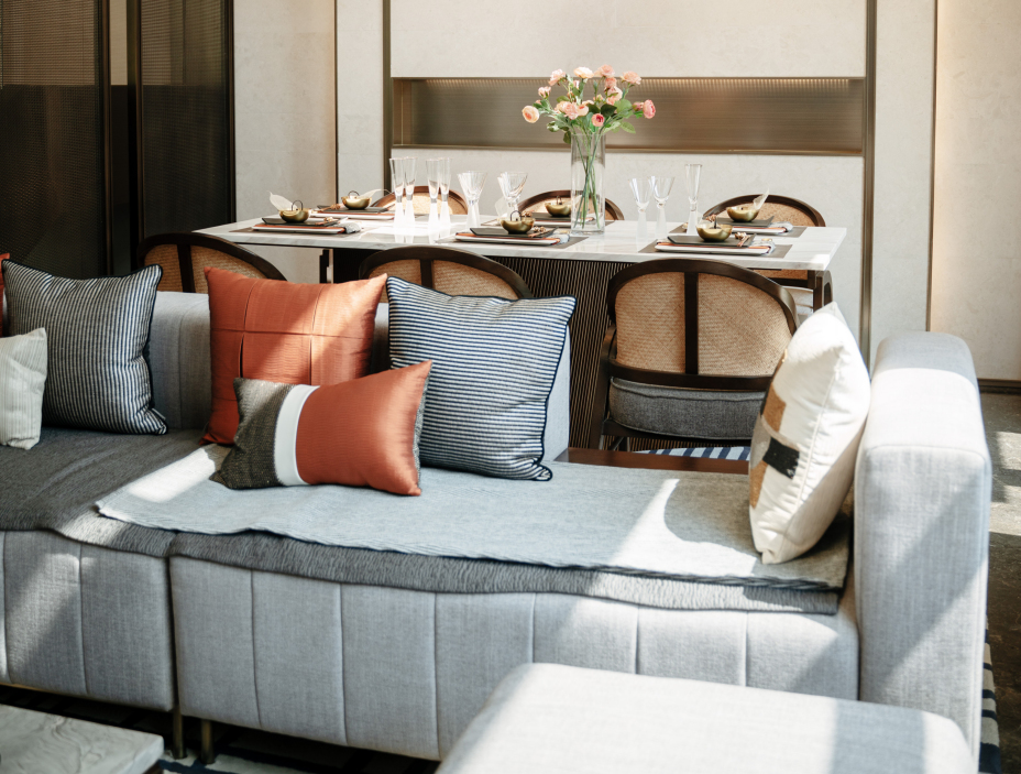 新中式風格室內家裝案例效果圖-客廳沙發 新中式風格室內家裝案例效果圖-客廳沙發