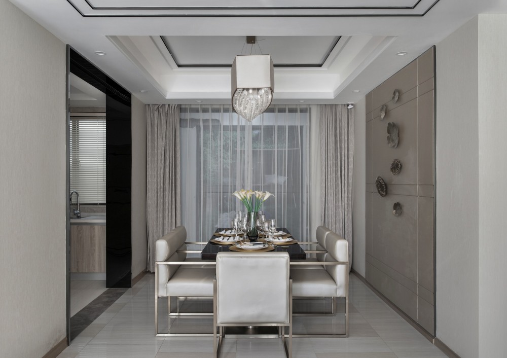 現代輕奢風格室內設計家裝案例-餐廳 現代輕奢風格室內設計家裝案例-餐廳