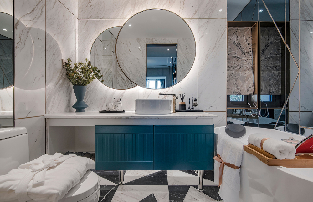 簡約輕奢風格室內(nèi)設計家裝案例-衛(wèi)生間 簡約輕奢風格室內(nèi)設計家裝案例-衛(wèi)生間