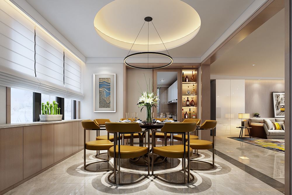 佛山市招商依云國際輕奢風格別墅裝修案例