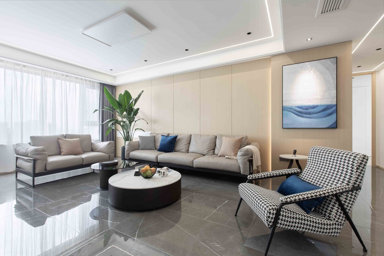 現(xiàn)代簡(jiǎn)約風(fēng)格室內(nèi)家裝案例效果圖-客廳 現(xiàn)代簡(jiǎn)約風(fēng)格室內(nèi)家裝案例效果圖-客廳