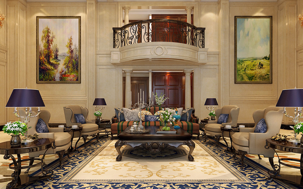 歐式風格別墅裝修設計效果圖-龍光天瀛別墅430平米-別墅客廳裝修設計 歐式風格別墅裝修設計效果圖-龍光天瀛別墅430平米-別墅客廳裝修設計