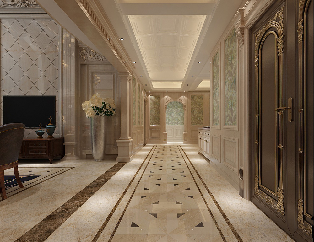 歐式風(fēng)格別墅裝修設(shè)計效果圖-美的御海東郡別墅460平米-別墅走廊裝修設(shè)計 歐式風(fēng)格別墅裝修設(shè)計效果圖-美的御海東郡別墅460平米-別墅走廊裝修設(shè)計