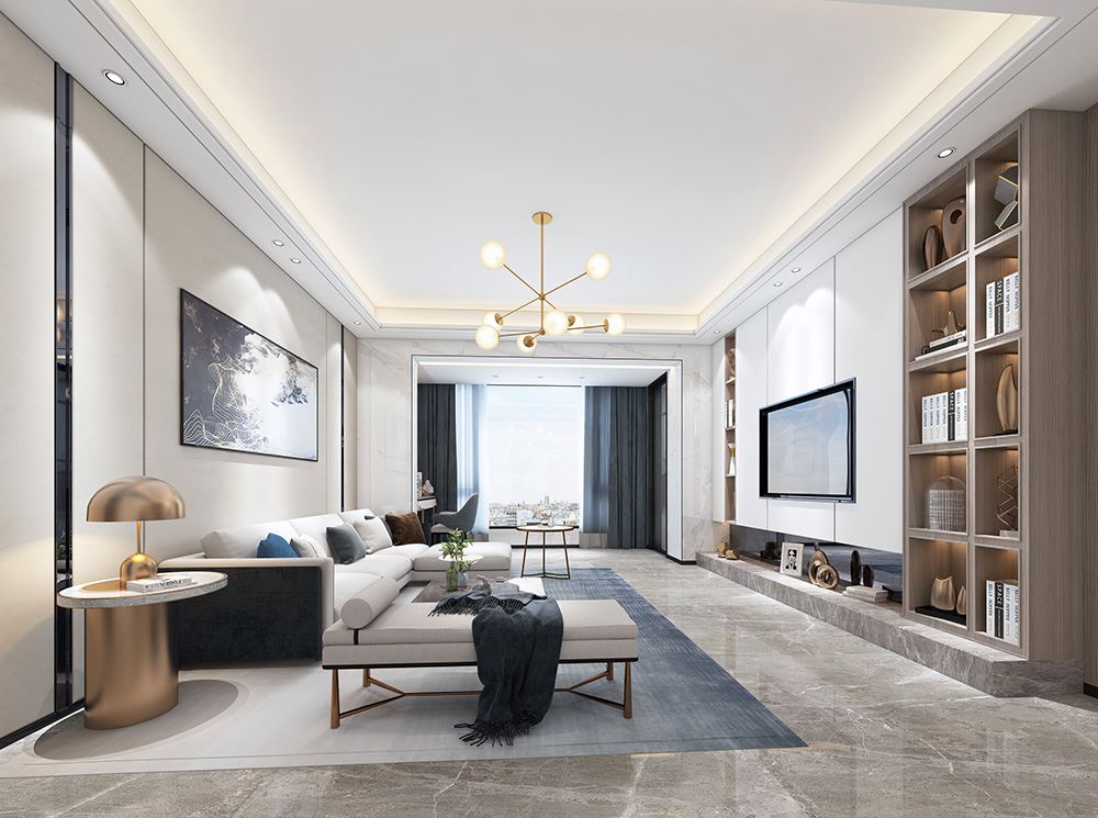 佛山市君御海城輕奢風格四居室裝修案例