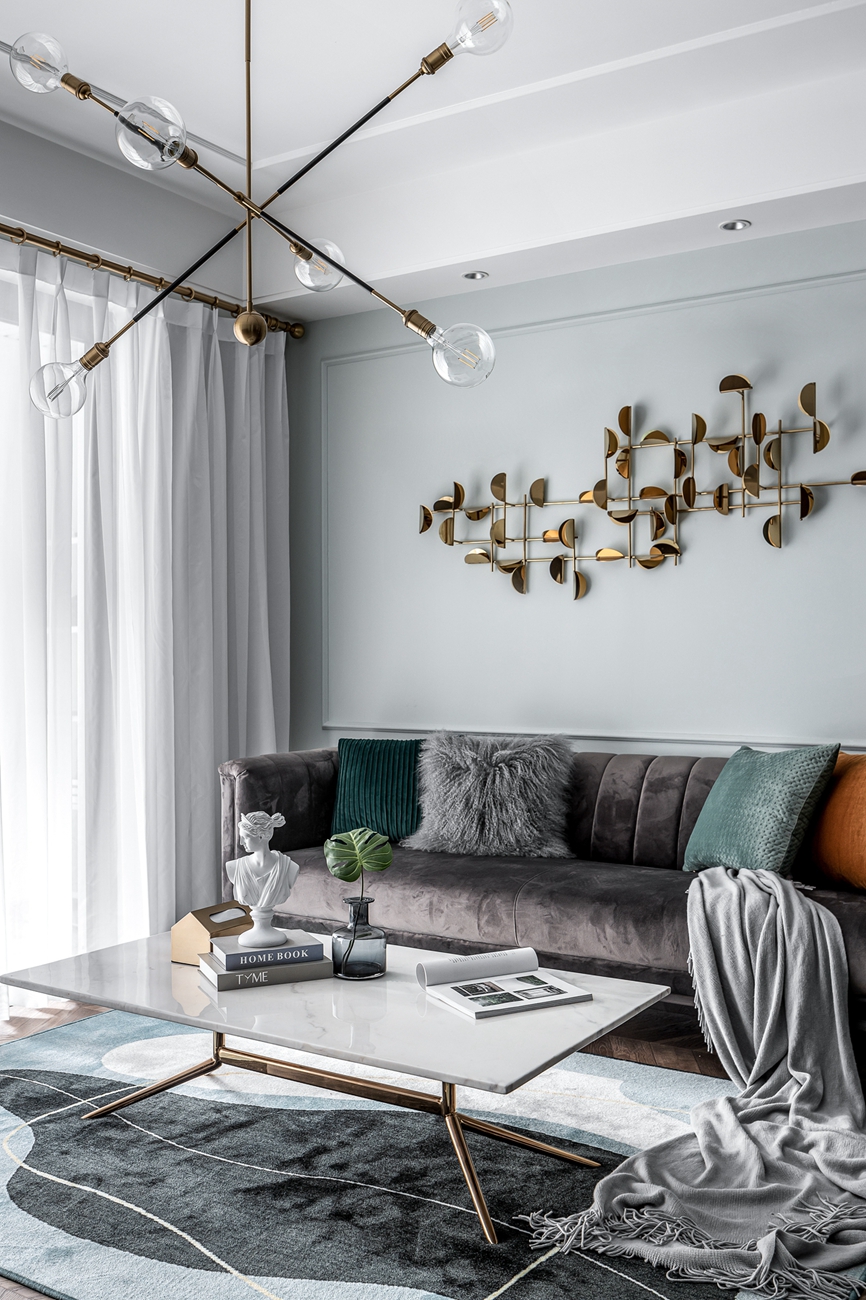 北歐輕奢風格室內(nèi)家裝案例效果圖-客廳茶幾 北歐輕奢風格室內(nèi)家裝案例效果圖-客廳茶幾