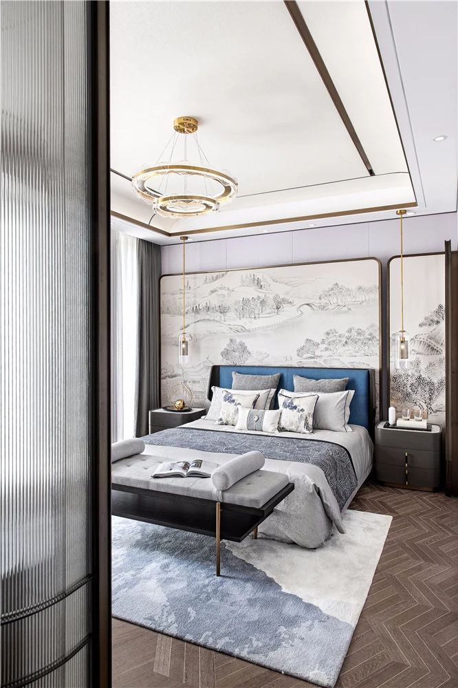 新中式風格室內(nèi)設計家裝案例-主臥 新中式風格室內(nèi)設計家裝案例-主臥