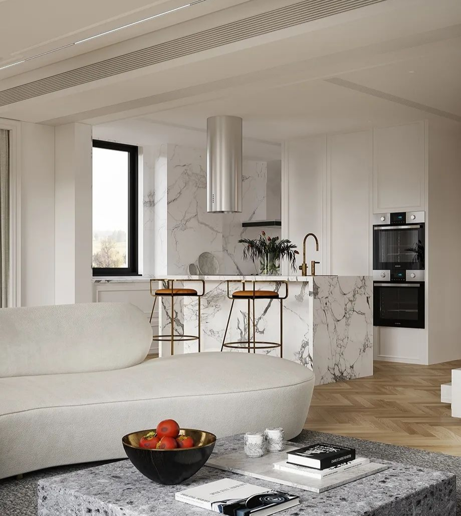 現(xiàn)代法式風(fēng)格家裝設(shè)計室內(nèi)裝修效果圖-廚房島臺 現(xiàn)代法式風(fēng)格家裝設(shè)計室內(nèi)裝修效果圖-廚房島臺