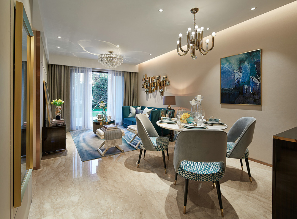 榮和悅瀾山三居121平米輕奢風格室內裝修案例-餐廳 榮和悅瀾山三居121平米輕奢風格室內裝修案例-餐廳