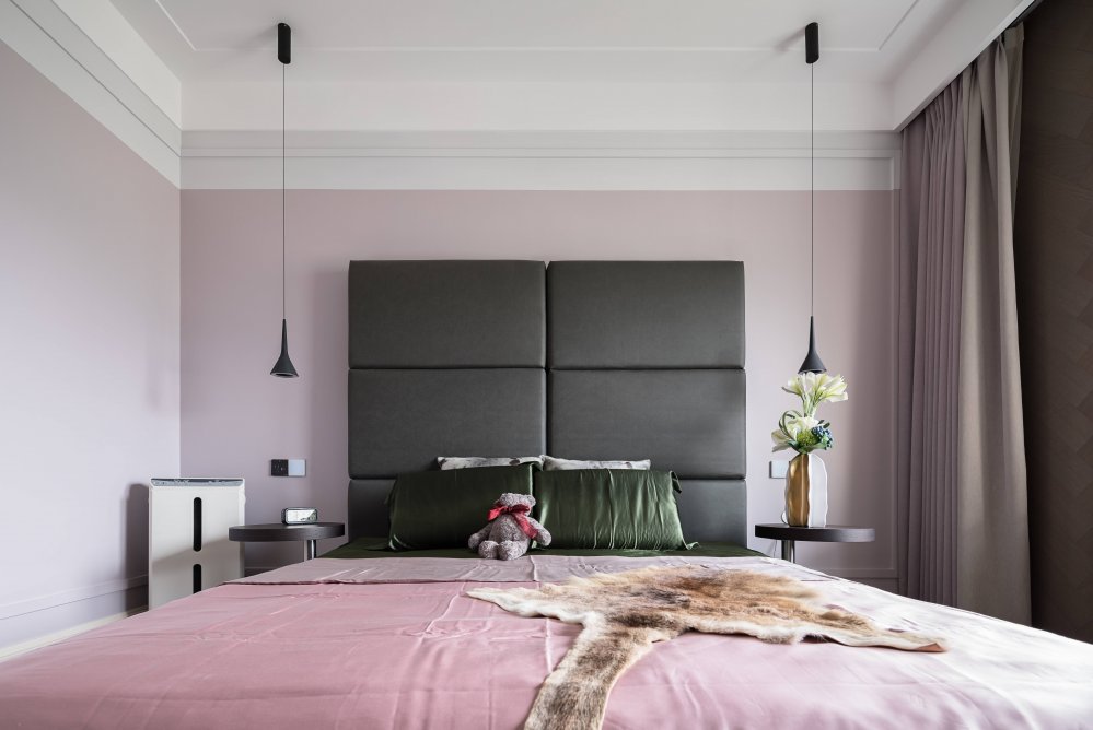 摩登復古風格室內家裝案例效果圖-臥室 摩登復古風格室內家裝案例效果圖-臥室