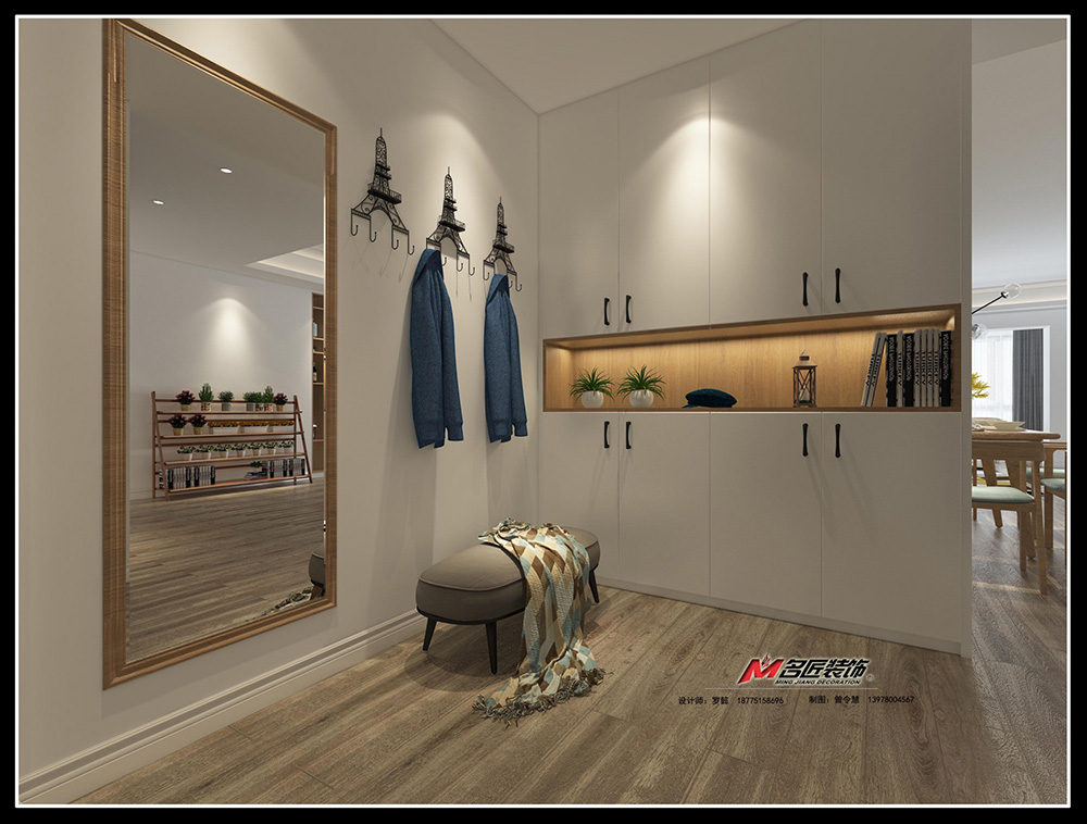 保利壹號公館大平層180平米北歐風格裝修案例-玄關 保利壹號公館大平層180平米北歐風格裝修案例-玄關