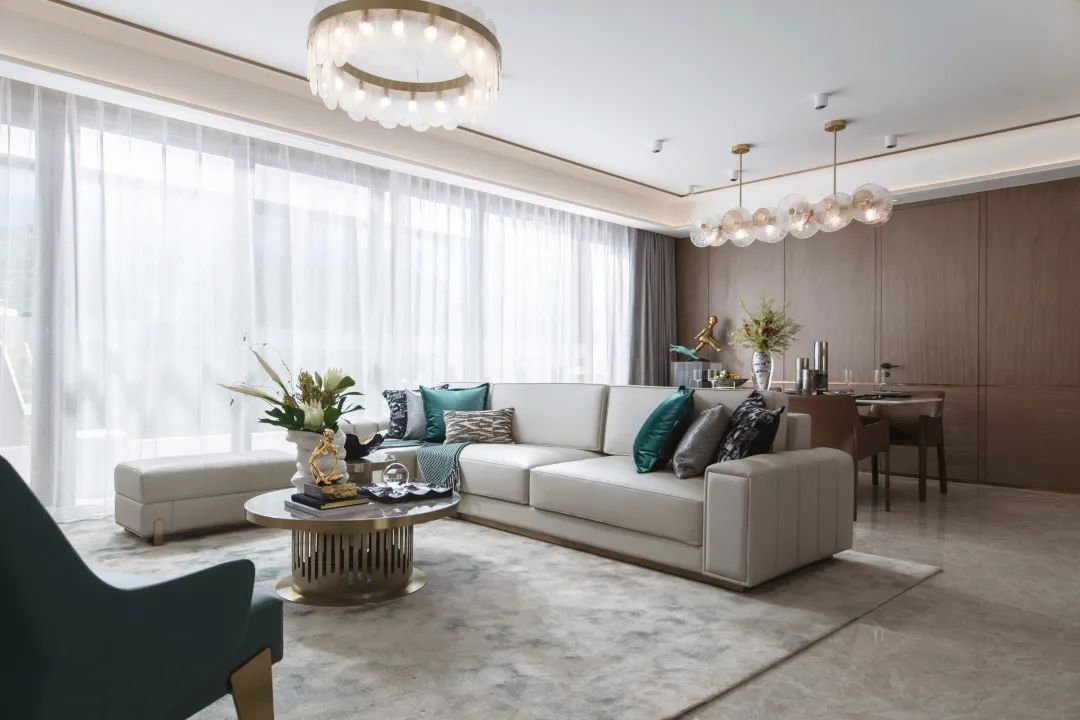 現代輕奢風格室內設計家裝案例-客餐廳 現代輕奢風格室內設計家裝案例-客餐廳