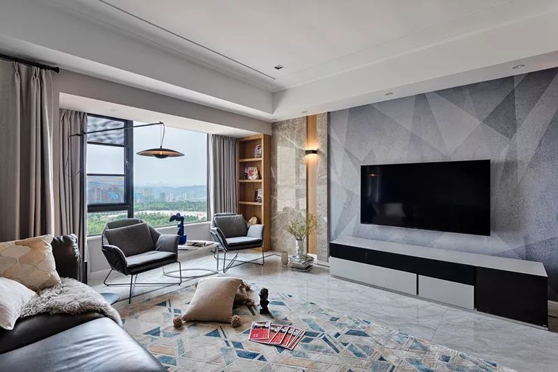 成熟優(yōu)雅的現(xiàn)代簡(jiǎn)約風(fēng)格室內(nèi)裝修設(shè)計(jì)效果圖-客廳背景墻 成熟優(yōu)雅的現(xiàn)代簡(jiǎn)約風(fēng)格室內(nèi)裝修設(shè)計(jì)效果圖-客廳背景墻