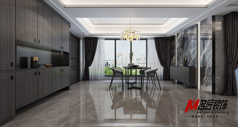 金城君悅四居236平米北歐風(fēng)格裝修案例-餐廳 金城君悅四居236平米北歐風(fēng)格裝修案例-餐廳