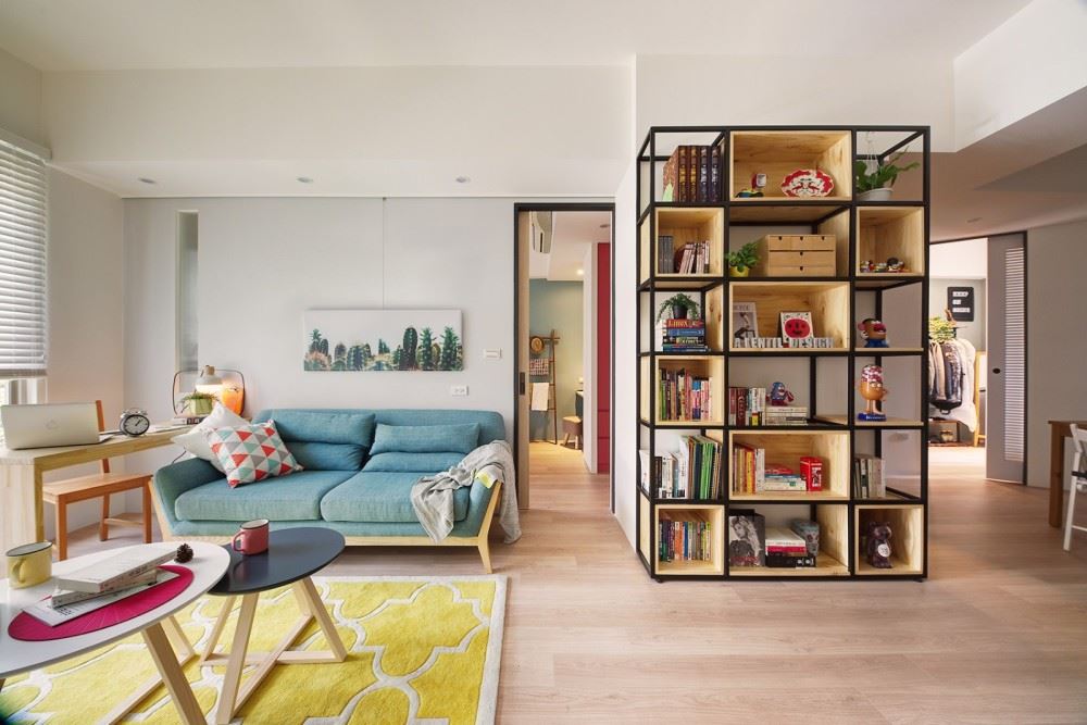 臺州市北門街機關邊現代風格二居室裝修案例