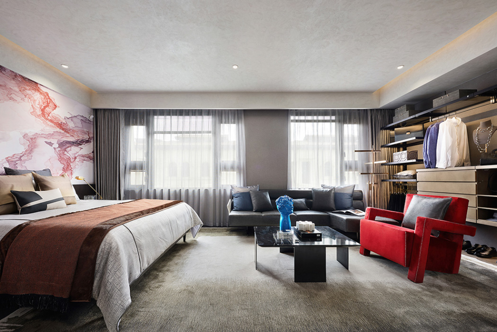 摩登前衛風格別墅家裝案例效果圖-臥室 摩登前衛風格別墅家裝案例效果圖-臥室