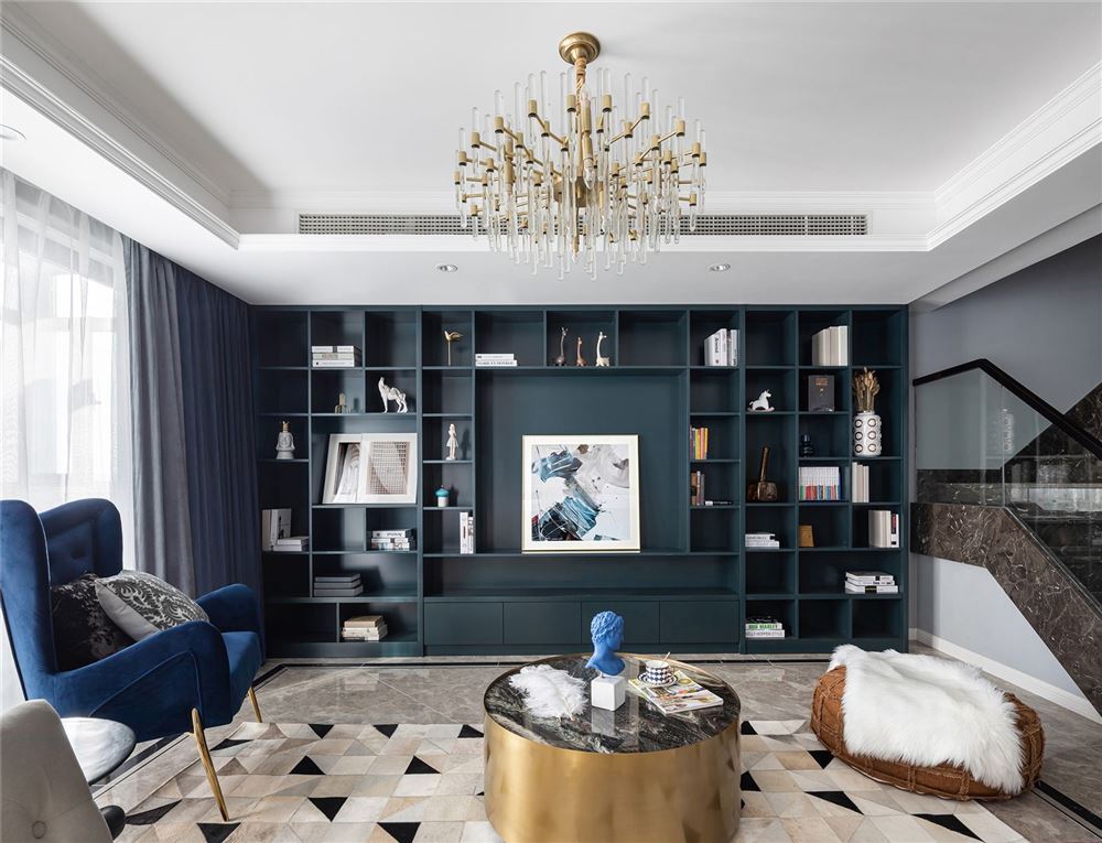 惠州市萬城美式風格四居室裝修案例