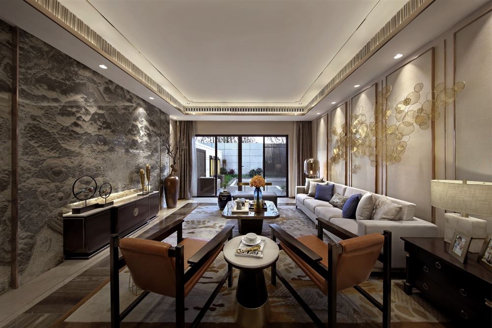 佛山市金地藝境天成新中式風格四居室裝修案例