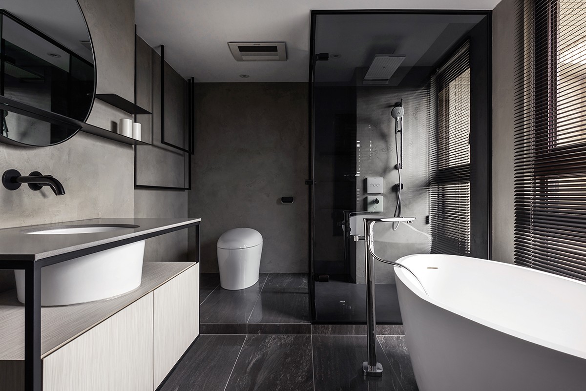 工業風風格家裝設計室內裝修效果圖-衛生間 工業風風格家裝設計室內裝修效果圖-衛生間