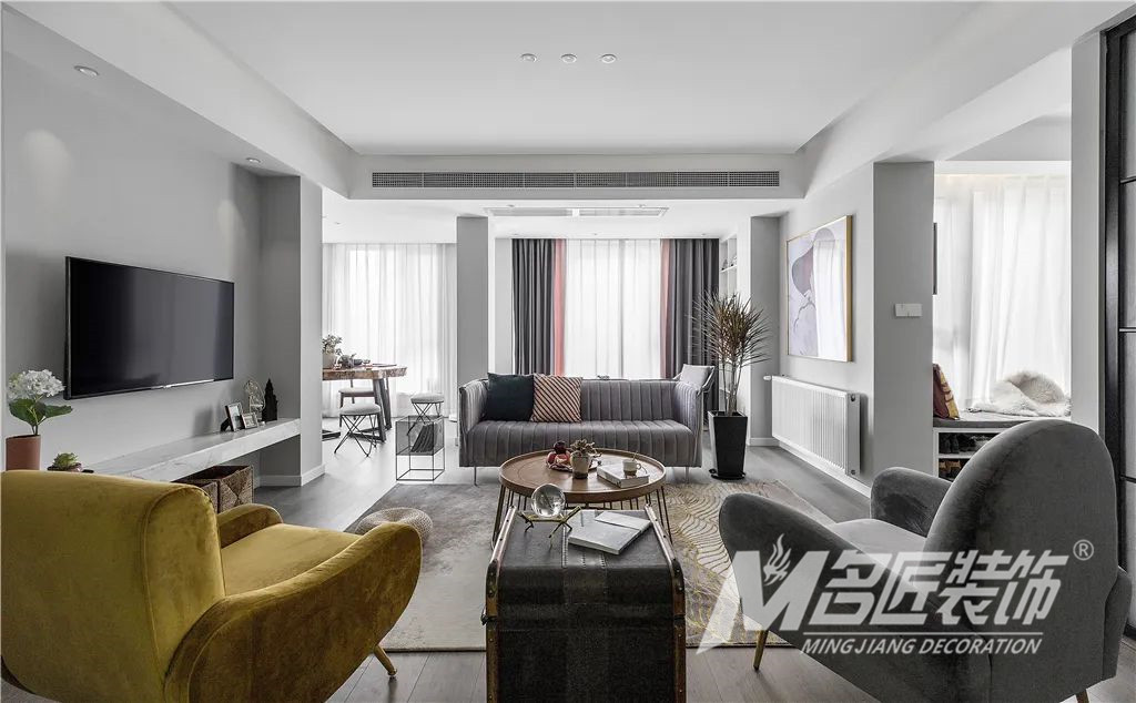 裝修案例輕奢風格室內裝修效果圖-客廳 裝修案例輕奢風格室內裝修效果圖-客廳