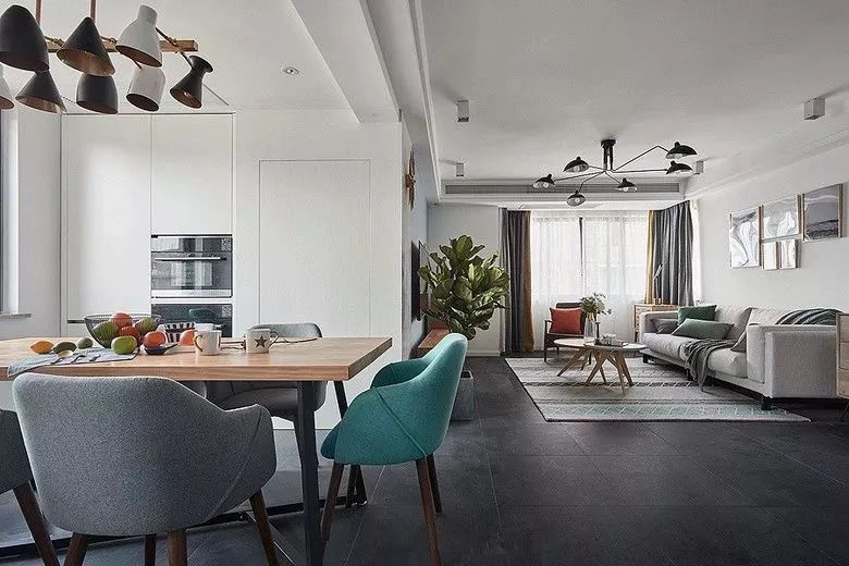 裝修案例北歐風格室內裝修效果圖-餐廳