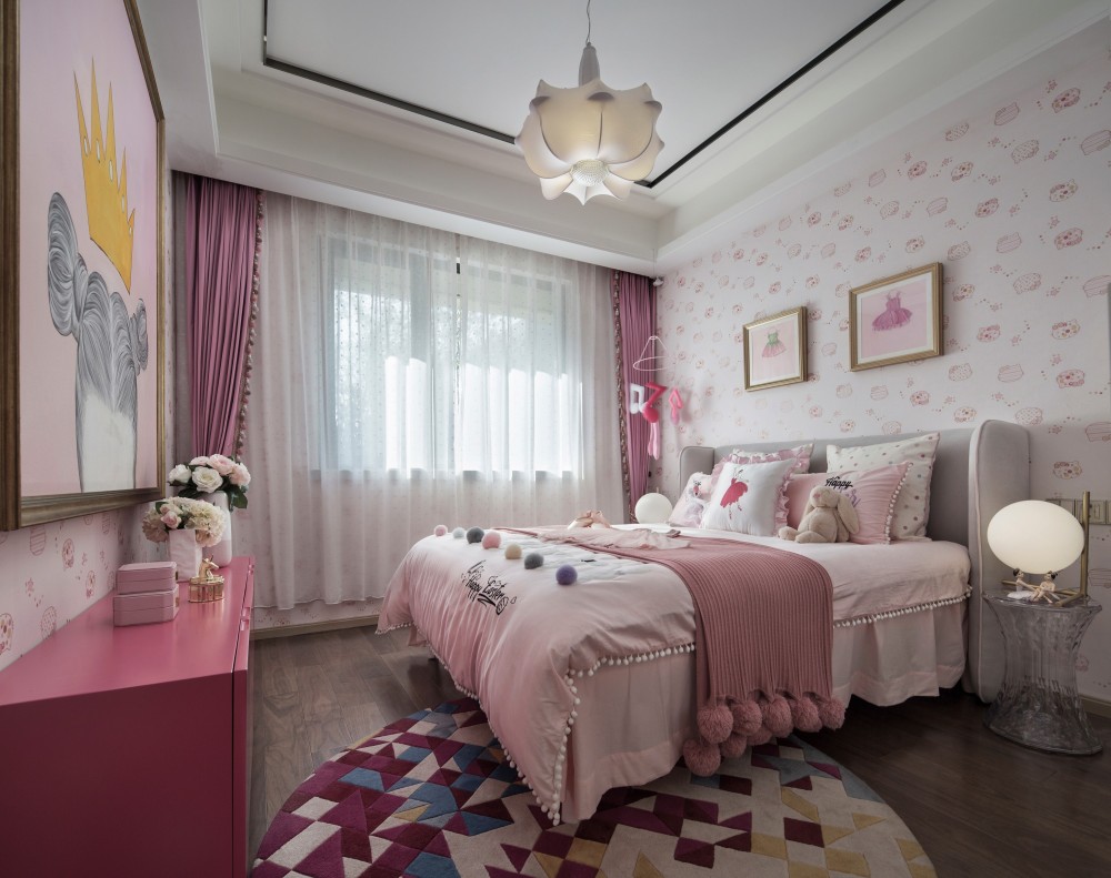 現代輕奢風格室內設計家裝案例-兒童房 現代輕奢風格室內設計家裝案例-兒童房