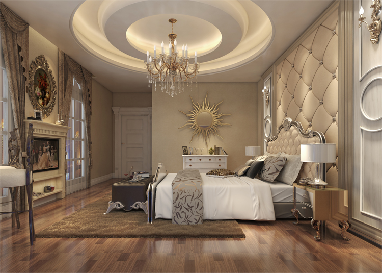 保利高爾夫郡別墅322平米歐式風(fēng)格裝修案例-臥室 保利高爾夫郡別墅322平米歐式風(fēng)格裝修案例-臥室