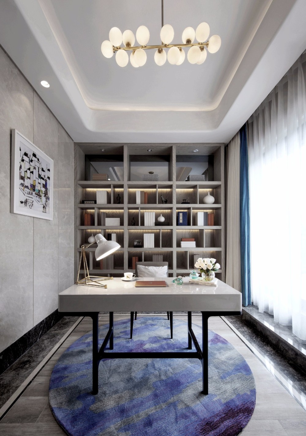 現代簡約風格室內設計家裝案例-書房 現代簡約風格室內設計家裝案例-書房